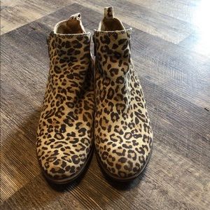 Lucky brand booties animal print